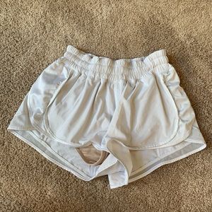Lululemon White Athletic Shorts